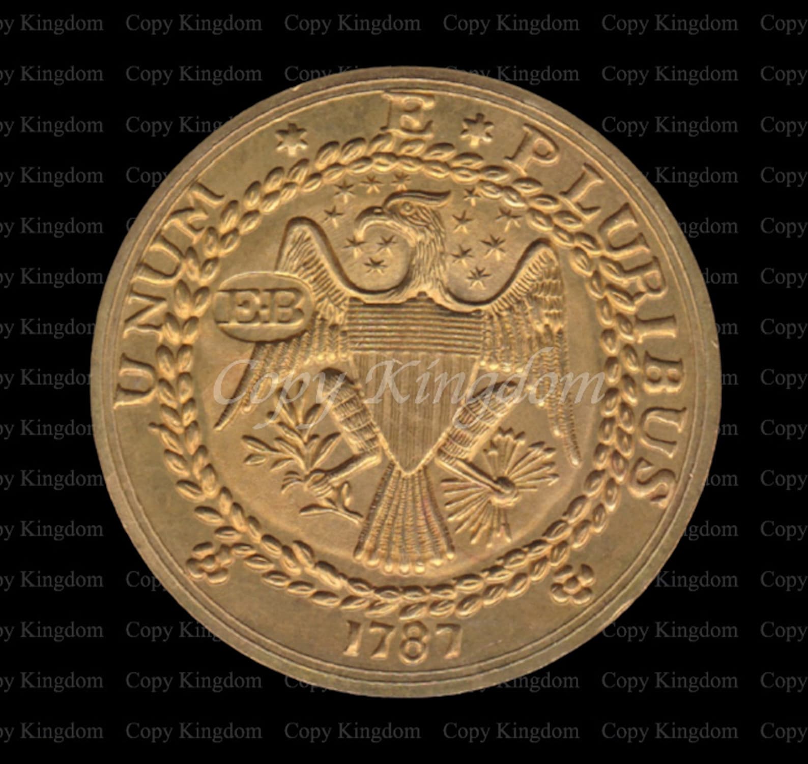 1787 Brasher Doubloon EB Very Rare American Gold COPY Coin Etsy