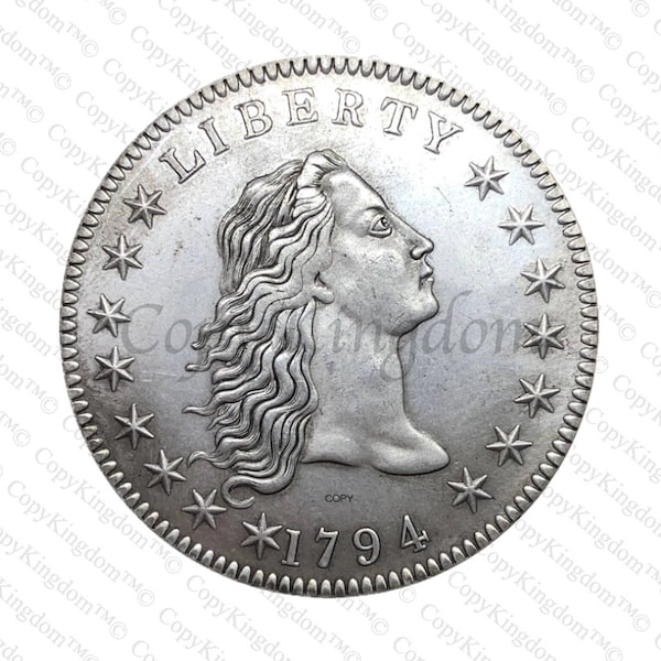 1794 Flowing Hair Silver Dollar - Etsy