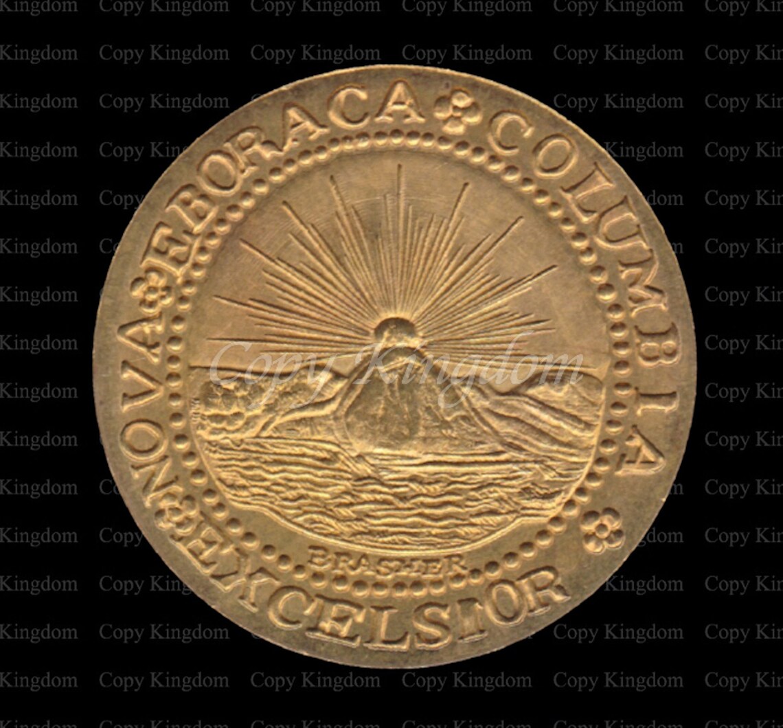 1787 Brasher Doubloon EB Very Rare American Gold COPY Coin Etsy