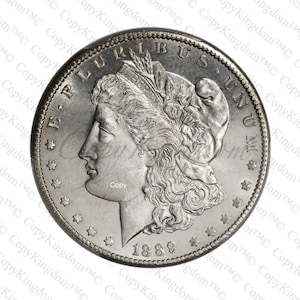1889 CC Morgan Silver Dollar A Sought After Restrike Reproduction Coin image 1