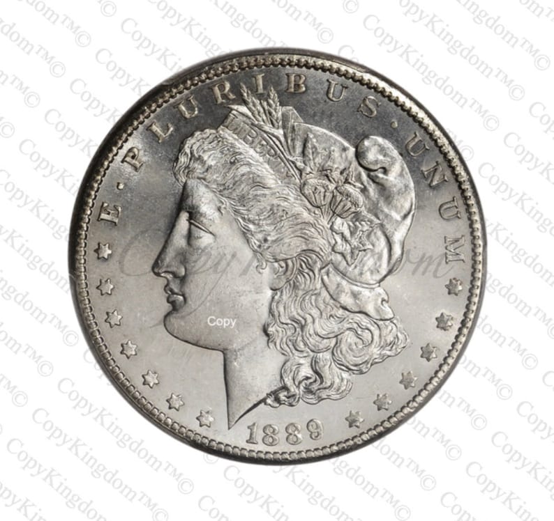 1889 CC Morgan Silver Dollar A Sought After Restrike Reproduction Coin image 1