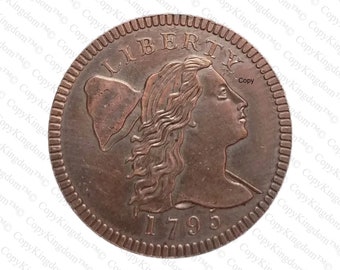 1810年1828年アメリカ合衆国クラッシックヘッドハーフセント銅貨　2枚セット 1810 Classic Head Large Cent Copper Coin - Circulated - Etsy