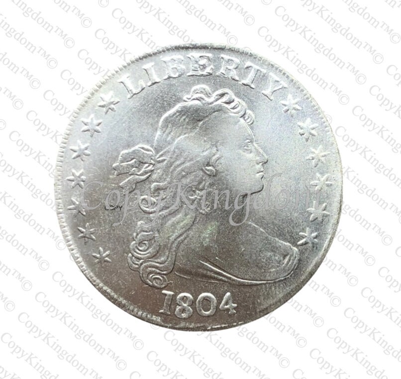 1804 Draped Bust Heraldic Eagle Silver One Dollar A Sort After COPY coin