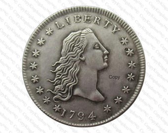 1794 Flowing Hair Dollar A Very Rare & Sought After Restrike Reproduction Coin