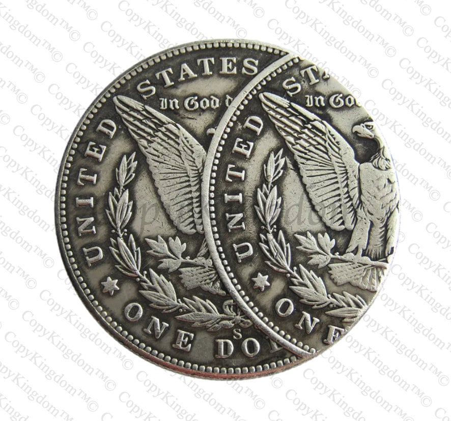 1893 S Morgan Silver Dollar Two Face Error A Very Rare & Sought