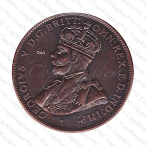 1930 Australian One Penny The Most Sort After Key Date Australian COPY coin