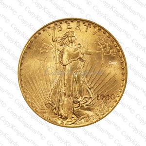 1920 S Saint Gaudens Twenty Dollar Gold Double Eagle Rare Key Date COPY coin