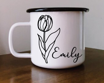 Floral Mug - Personalized Gifts for Them