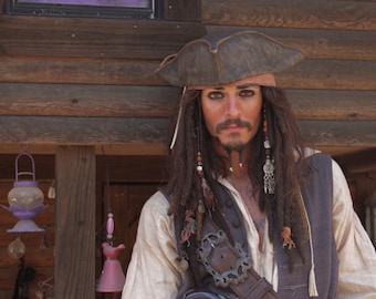 Jack Sparrow Wig V2 Pirates 2 & 3 Stunt Replica