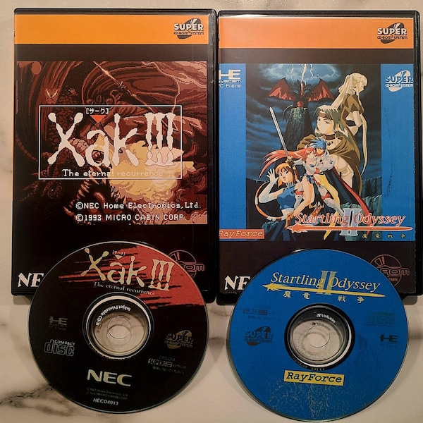 PC ENGINE CD Reproduktion Spiel und Fall **kostenloser Versand