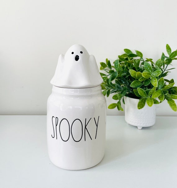 Rae Dunn SPOOKY Halloween Canister Rae Dunn Ghost Cookie Jar Etsy