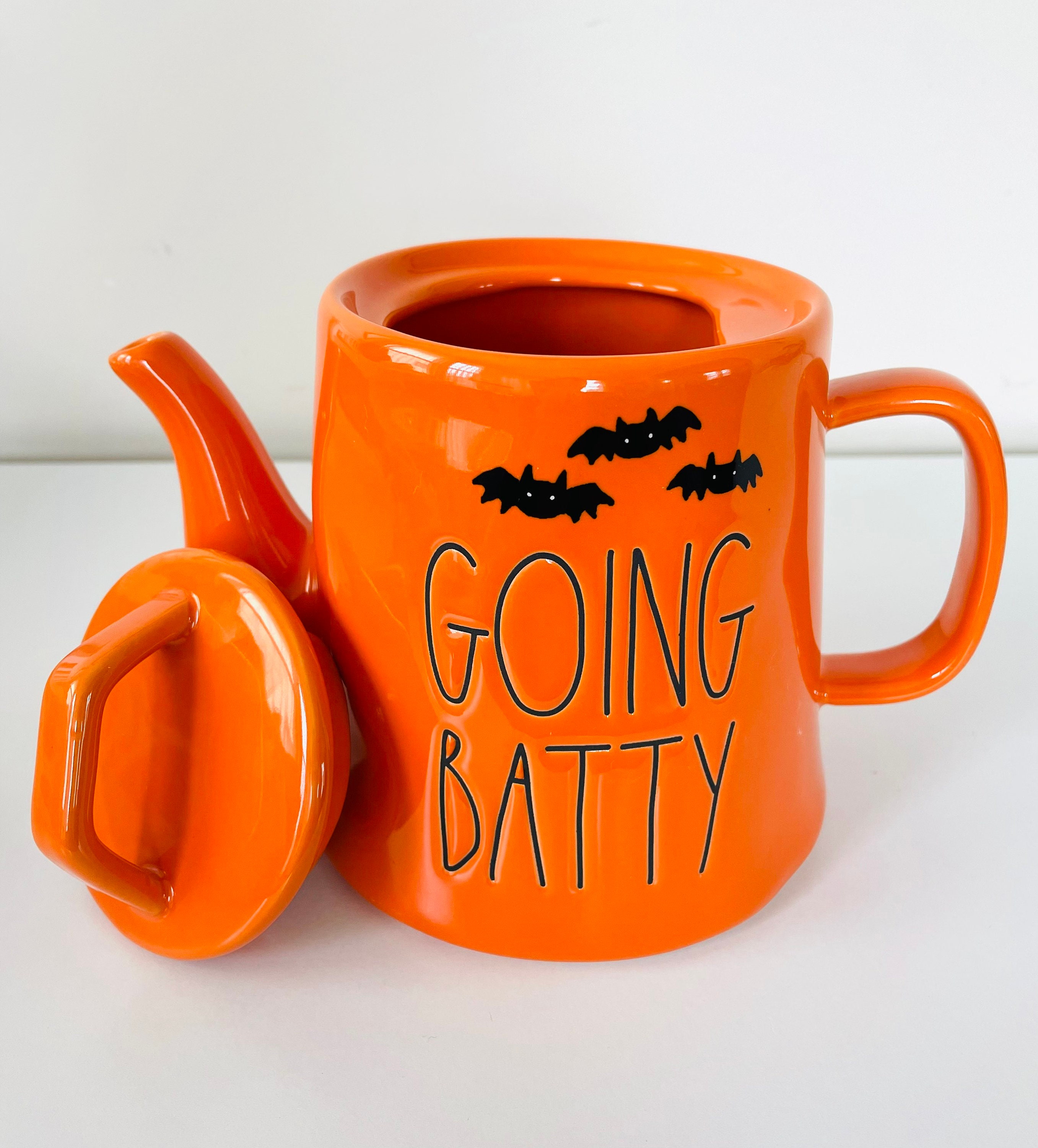 Rae Dunn going Batty Teapot Rae Dunn Halloween Etsy
