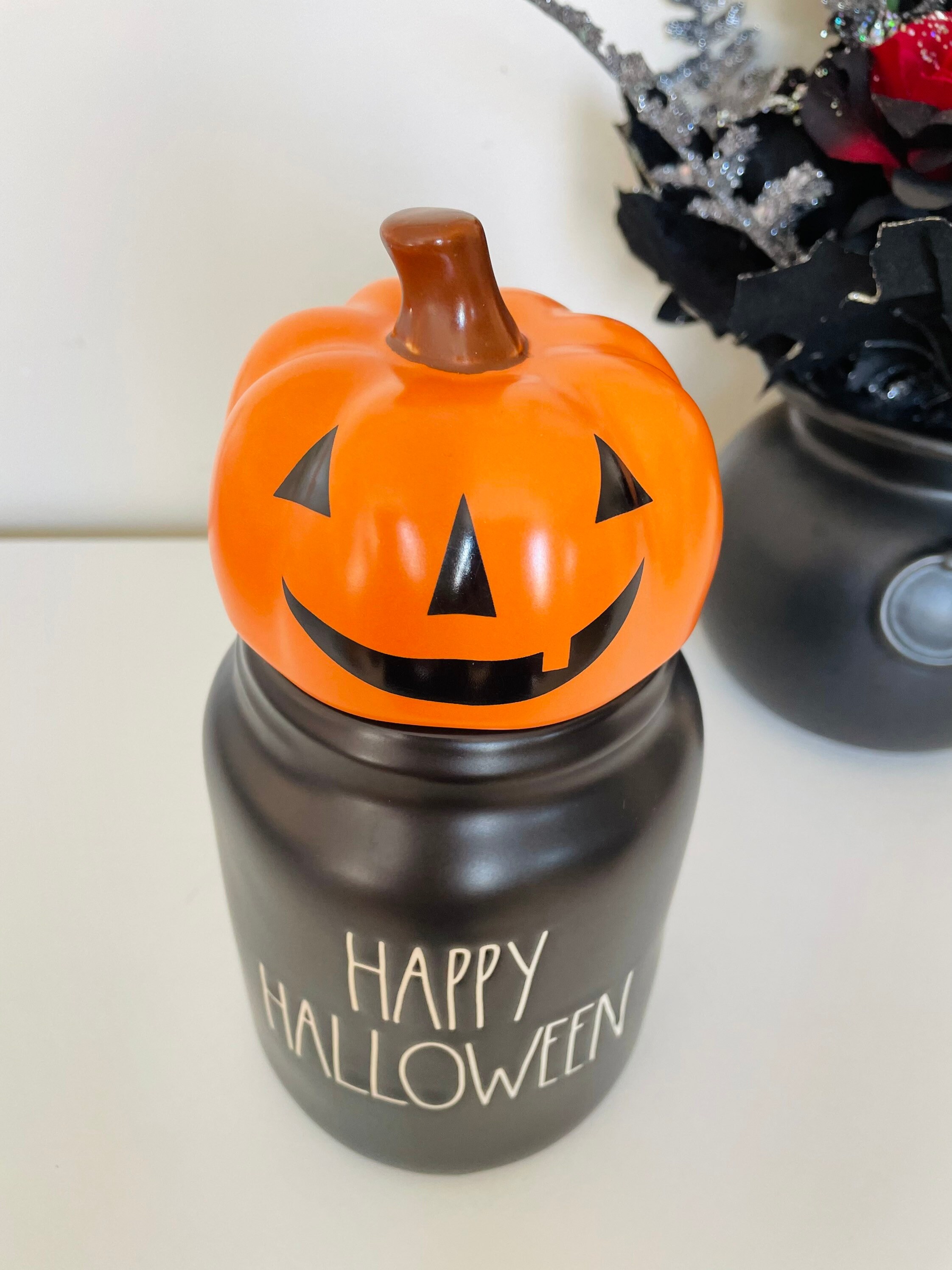 Rae Dunn HAPPY HALLOWEEN Canister Rae Dunn Halloween Cookie Etsy