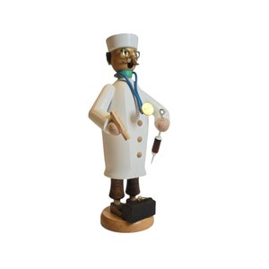 Vintage retro Erzgebirge Incense smoker German Christmas hand painted decoration