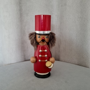 Vintage retro Erzgebirge Incense smoker man German Christmas hand painted decoration #38