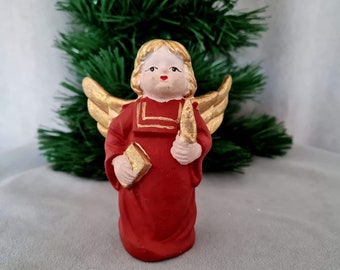Vintage ceramic angel Christmas decoration #71
