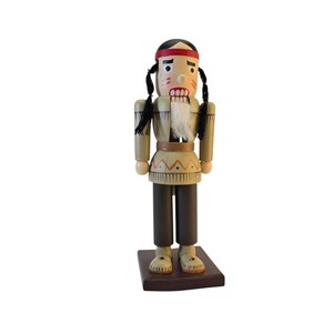 Vintage Retro Erzgebirge Wooden Nutcracker German Christmas Hand Painted Ornamen  #173