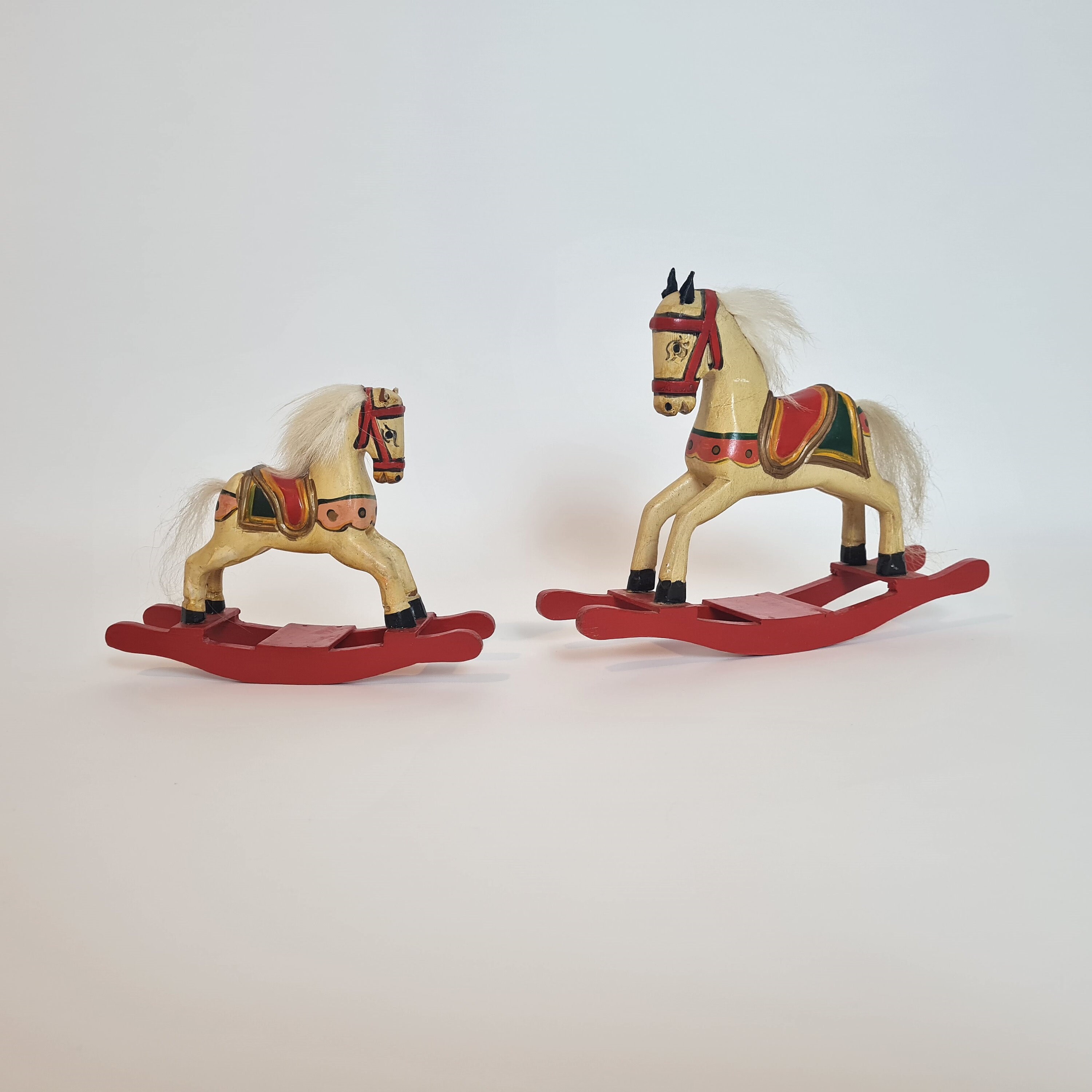 Vintage Retro Schaukelpferd Weihnachten Handgemalte Dekoration #87 ...