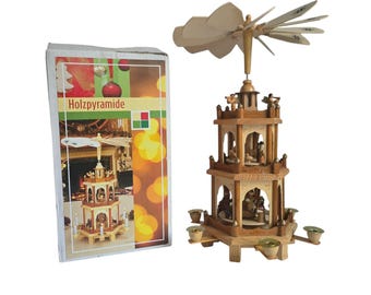 ドイツ エルツ山脈地方工芸品 木製 クリスマスピラミッド　ヴィンテージ il_340x270.6424323079_ntm3.jpg