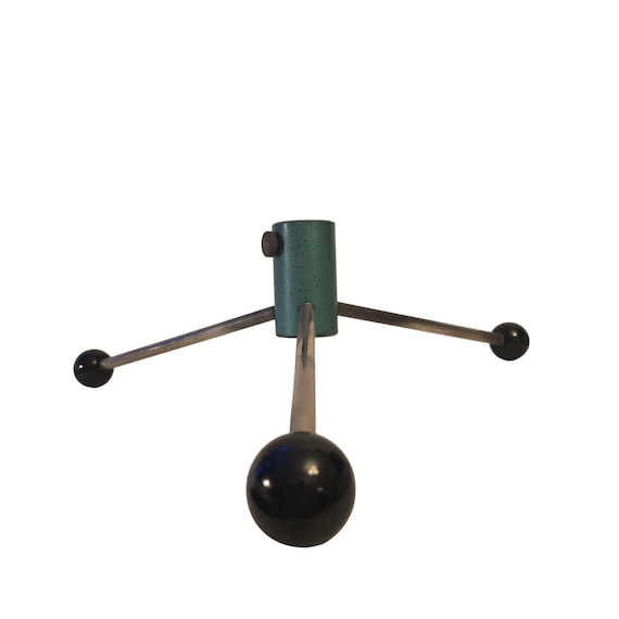 Vintage Mid Century Modern  Atomic Era Christmas metal and bakelit Tree Stand 60s #112