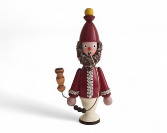 Vintage retro Erzgebirge Expertic Incense smoker man German Christmas hand painted decoration #34