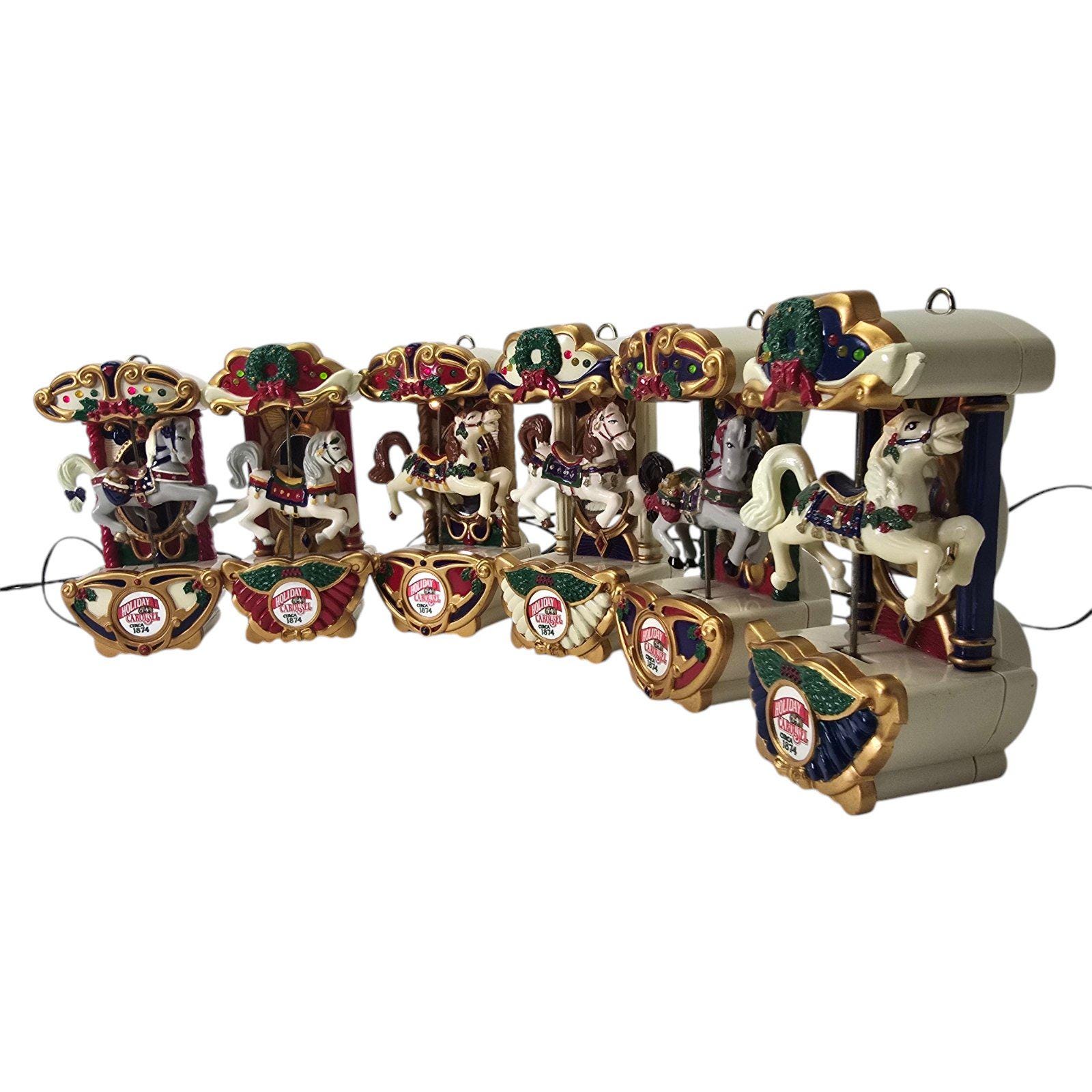 Vintage Rare 1992 Mr. Christmas Holiday Carousel Calliope 6 Horse