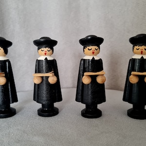 Vintage Retro Erzgebirge Weihnachtslieder Weihnachtsdeko Handbemalte Dekoration #13