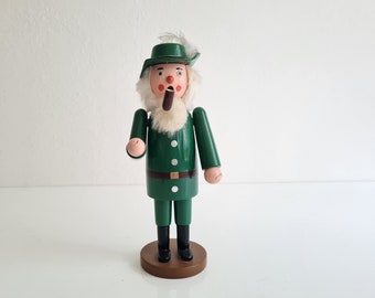 Vintage retro Erzgebirge Incense smoker man German hand painted decoration