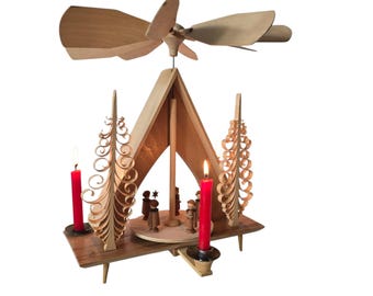 クリスマスピラミッド　ウィンドミル　エルツ クリスマスピラミッド ウィンドミル エルツ山地 ドイツ リヒャルト