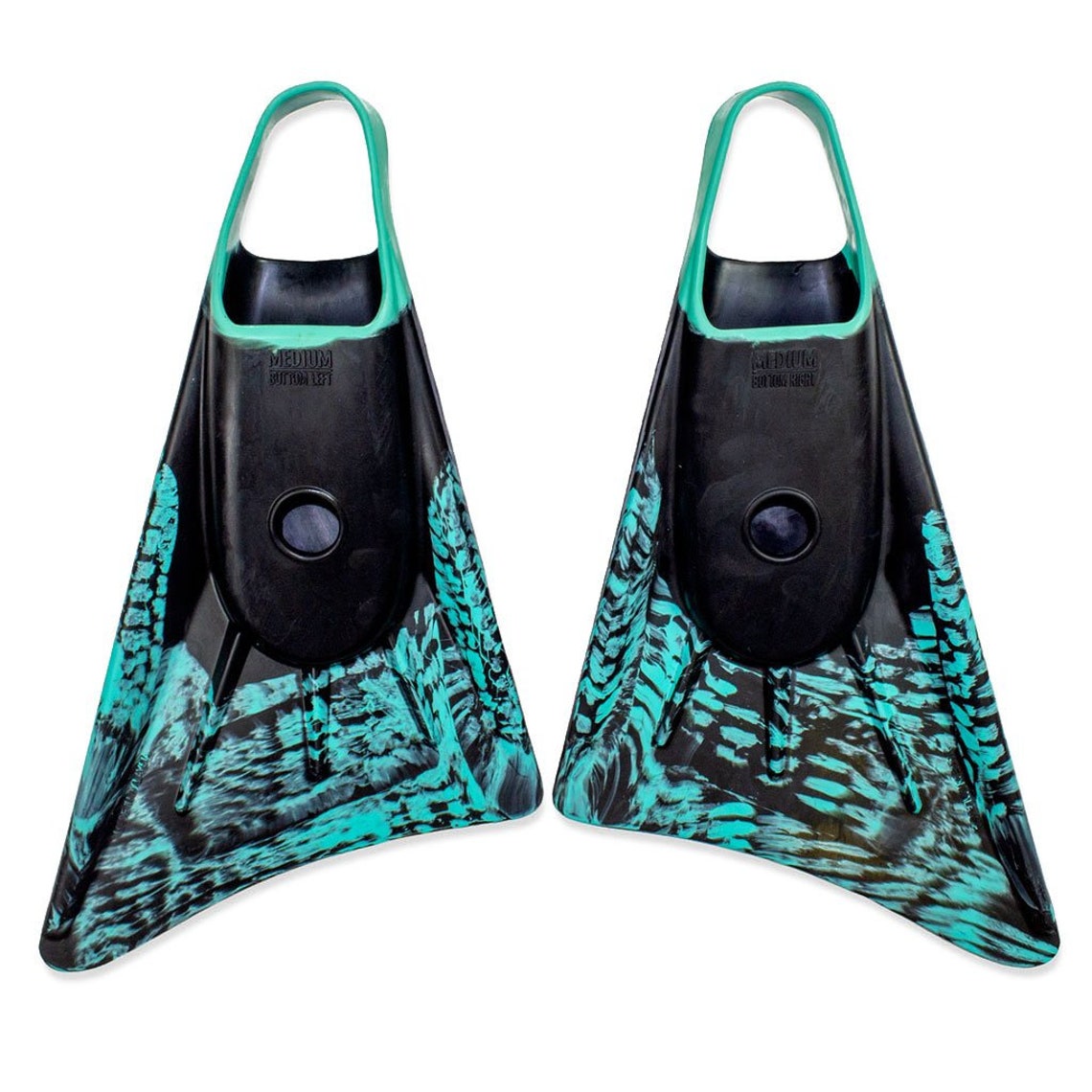 Stealth Fins S1 Supreme Black / Teal Body Surfing Fins Etsy