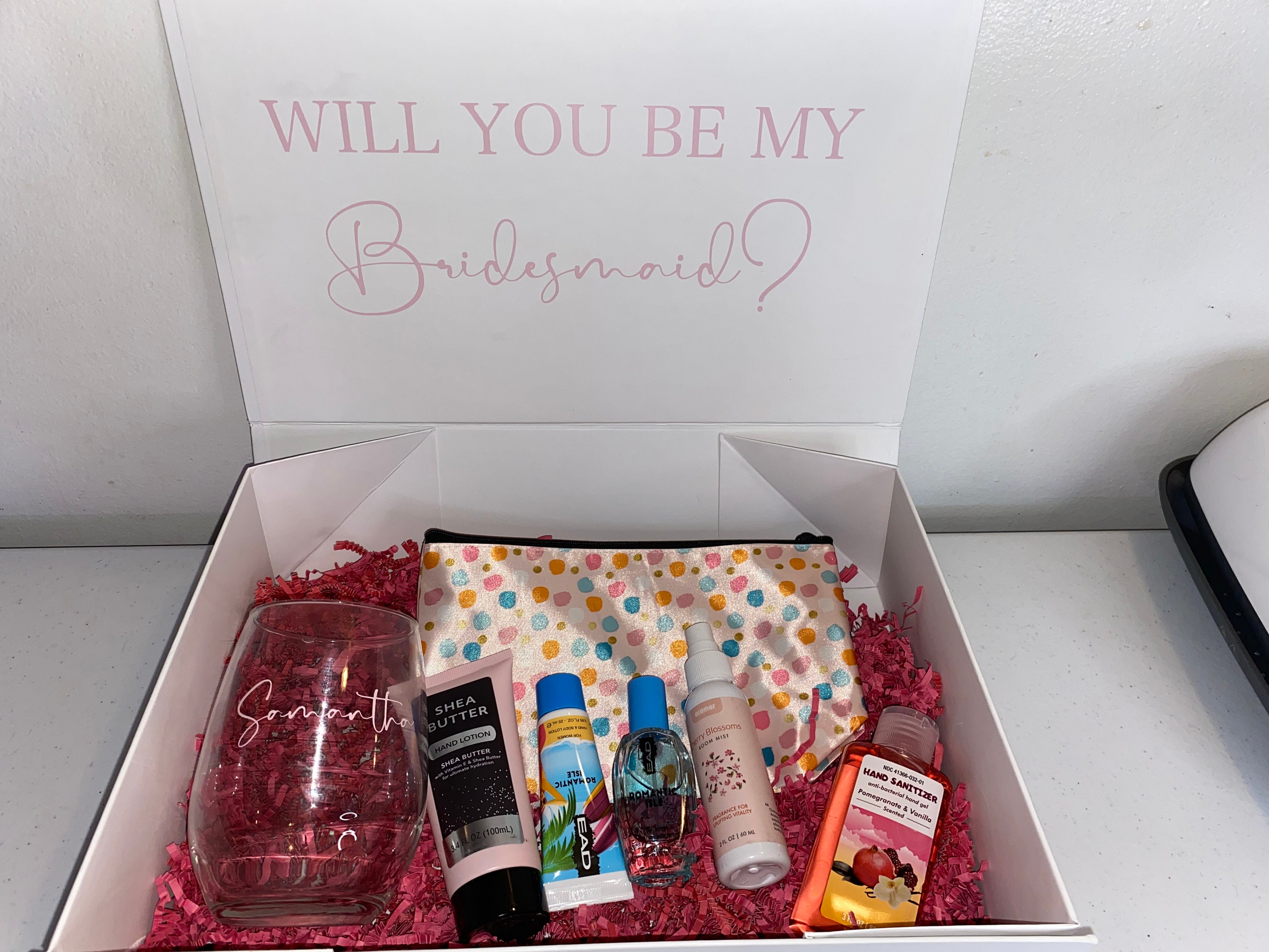 Personalized Bridesmaid Proposal Box Decal - Will You Be My Bridesmaid ...