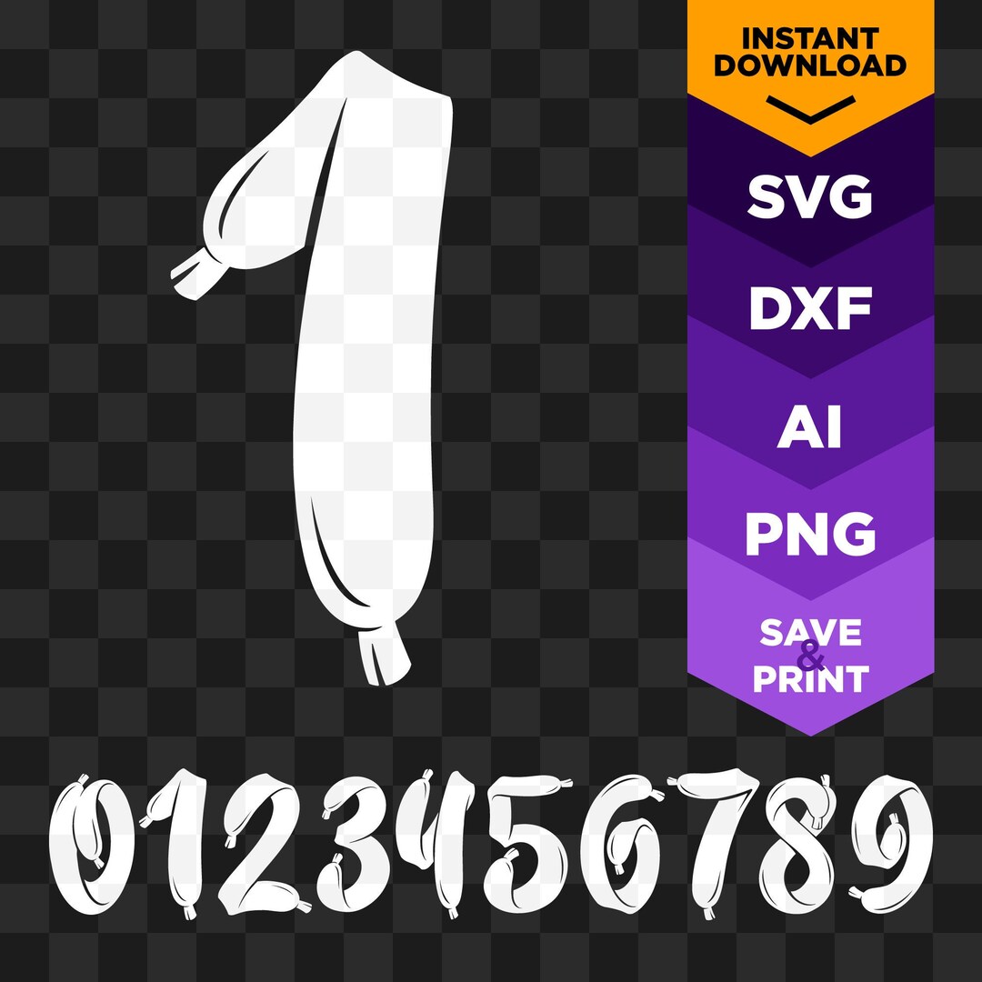 Shoe Lace Numbers SVG: Initials Monogram Cut Files (digital Download ...