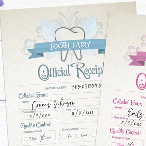 Certificato di ricevuta della lettera della fatina dei denti - 5x7 stampabile DOWNLOAD IMMEDIATO / File digitale modificabile, Templett / Personalizzabile per i bambini Milestone
