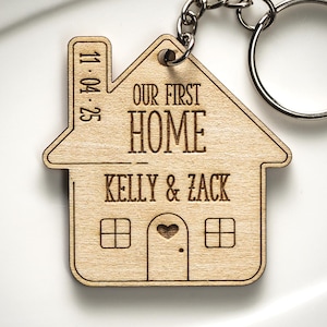 Housewarming Gift Personalized Keyring House Warming Gift | New Home Keyring First House Gift For Couple New Home Keychains Our First Home