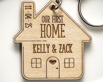 Housewarming Gift Personalized Keyring House Warming Gift | New Home Keyring First House Gift For Couple New Home Keychains Our First Home
