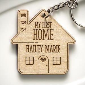 Housewarming Gift Personalized Keyring House Warming Gift | New Home Keyring First House Gift For Couple New Home Keychains My First Home