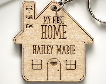Housewarming Gift Personalized Keyring House Warming Gift | New Home Keyring First House Gift For Couple New Home Keychains My First Home