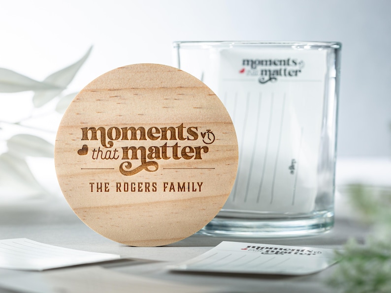 Personalized Family Jar Memory Gratitude Jar Mother's Day Gift Christmas Birthday | Year of Memories New Years Gift Baby Shower Gift bild 1