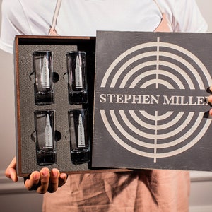 Target Shot Glasses, Fathers Day Gift, Tequila Glasses, Vodka Glasses,  , Custom Glass Set, Groomsman Gift, Christmas Gift, Gift for Him
