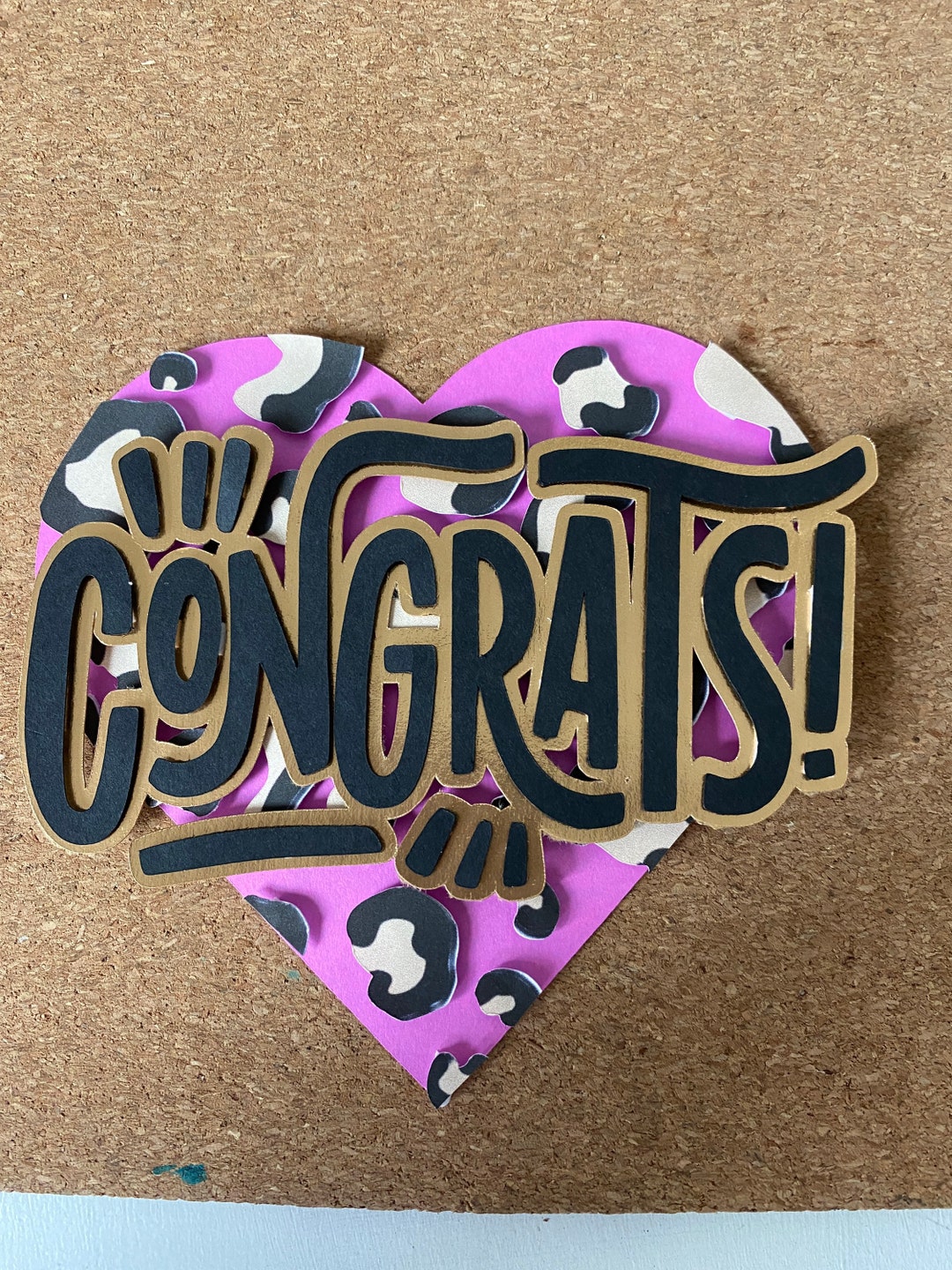 Congrats Cake Topper Congrats Cupcake Toppers Etsy