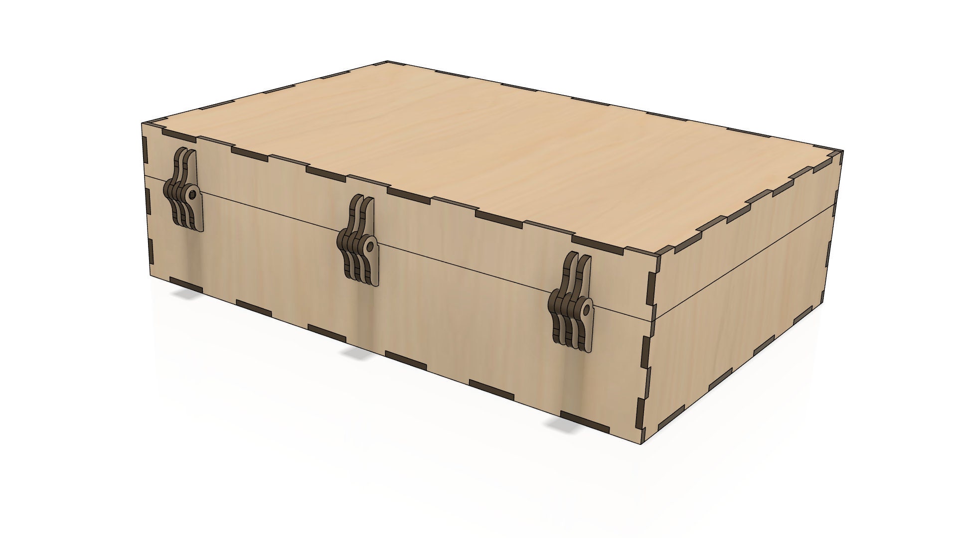 Buy Simple Box Box Jewelry Box File Dxf Svg Lightburn Ai Plywood 3 Mm 3 ...
