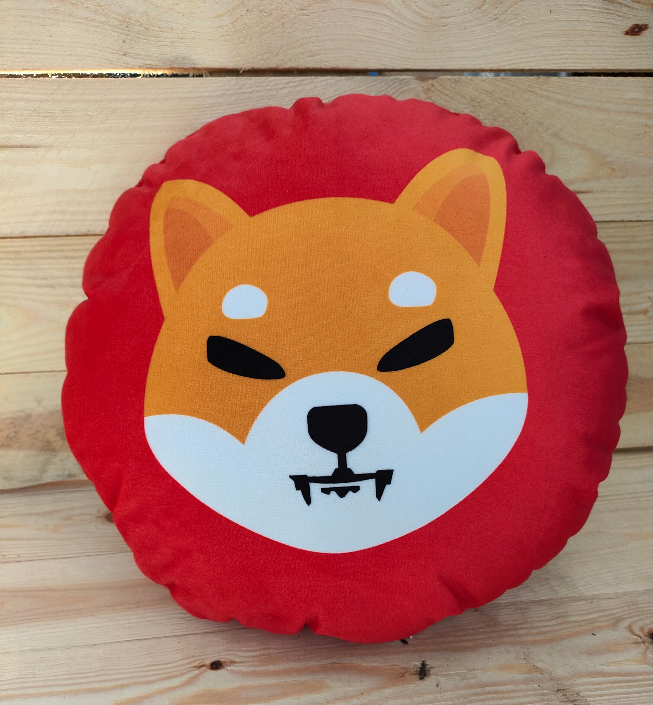 Coussin Rond_Shiba Inu_Décoration 30cm