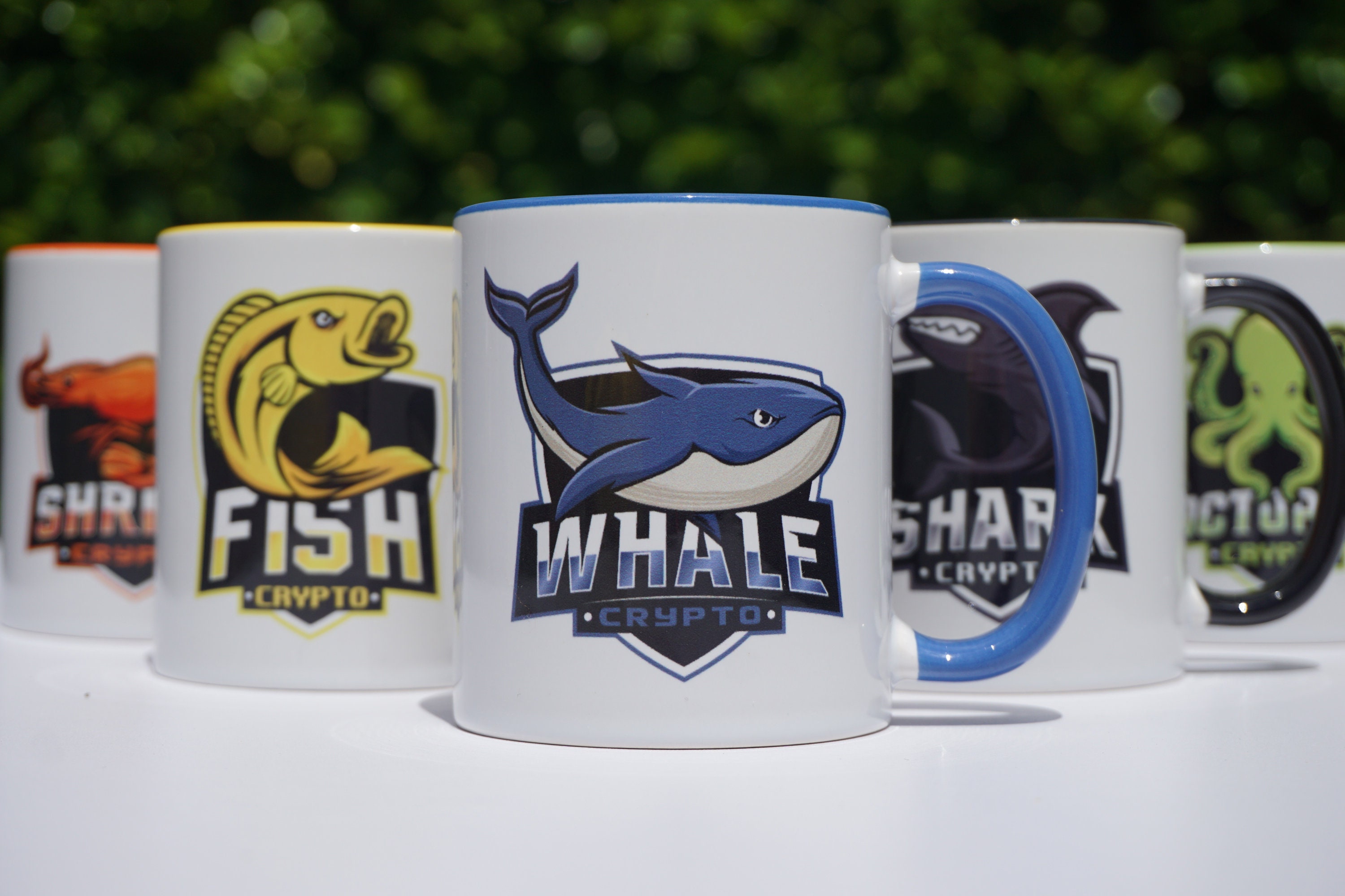 Mug Crypto Hodler_Whale Shark Fish Octopus Crab Shrimp