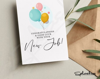 Congratulations on Your New Job Card | New Job Greetings Card ...
