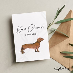 Clever Wurstkarte, Glückwünsche zu Ihren Prüfungsergebnissen, Karte, Well Done Card, Abschlusskarte, New Job Card, Promotionskarte, Well Done Card