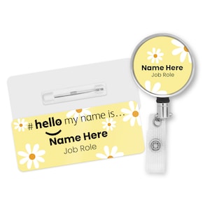 Hello My Name is Daisy Name Badge Student Nurse Doctor Midwife Hospital NHS Practitioner Nursery school Hello My Name is Daisy Badge image 6