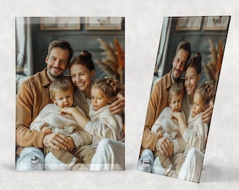 Personalisierter Fotoglasrahmen: Andenken-Erinnerungsgeschenk