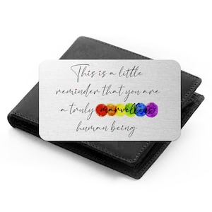 Sie sind ein wirklich wunderbarer Mensch Brieftasche, Brieftasche Karte Geschenk, ich liebe dich mehr, Geschenk für ihn, Geschenk für sie Andenken, Freundschaft Andenken