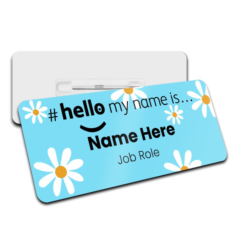 Hello My Name is Daisy Name Badge Student Nurse Doctor Midwife Hospital NHS Practitioner Nursery school Hello My Name is Daisy Badge Light Blue