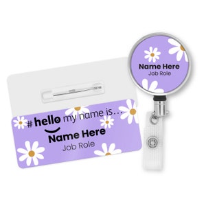 Hello My Name is Daisy Name Badge Student Nurse Doctor Midwife Hospital NHS Practitioner Nursery school Hello My Name is Daisy Badge image 8